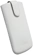 Krusell Asper� Leder Etui mit R�ckzugfunktion f�r Nokia X3-02 wei�