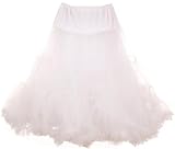 Hell Bunny Cute White Frill Tutu 50s Rockabilly Wedding Petticoat Skirt