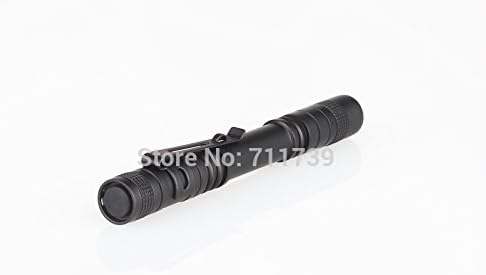 ALONEFIRE Hugsby Aerial Aluminum alloy CREE XP-E LED Belt Clip Pocket Flashlight Torch Medical pen light for 2xAAA