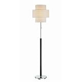 Lite Source Olina Polished Steel Floor Lamp