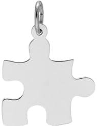 Rembrandt Charms Puzzle Piece Charm, Sterling Silver