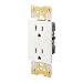 Leviton ACGF1-W Acenti GFCI Receptacle, Alabaster