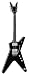 Dean Guitars Custom Run 3 ML Black Chrome Guitar With Hardshell Case