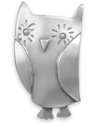Genuine Elegante Brooch. Oxidized Owl Pin/Pendant. 100% Satisfaction Guaranteed.