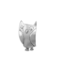 Oxidized Owl Pin/Pendant