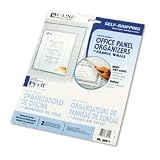C-Line Cubicle Keepers, Velcro-Backed Display Holders, 8.5 x 11 Inches, Clear, 2 per Pack (38911) (Office Product) newly tagged “office”