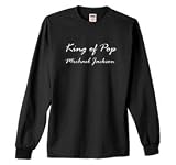 S.Horizon-KING OF POP MICHAEL JACKSON Long Sleeve T-Shirt~Black~Youth-SM