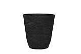 Stone Light Antique AT Series Cast Stone Planter, 20 by 20.5", Black