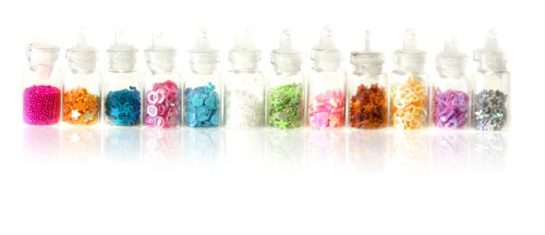 SHANY Nail Decals - 3D Art Nail decoration 12 Mini bottles