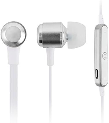 Southmaker G-11 Bluetooth Mini Lightweight Wireless Stereo Sports/running & Gym/exercise Bluetooth Earbuds Headphones Headsets W/microphone for Iphone 5s 5c 4s 4, Ipad 2 3 4 New Ipad, Ipod, Android, Samsung Galaxy, Smart Phones Bluetooth Devices (Silver_White)