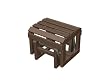 Recycled Earth-Friendly Outdoor Patio Glider Adirondack Ottoman -Chocolate Brown