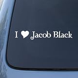I HEART JACOB BLACK - Twilight Vinyl Decal Sticker 1611 | Vinyl Color: White