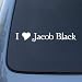 I HEART JACOB BLACK - Twilight Vinyl Decal Sticker 1611 | Vinyl Color: White