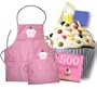 Mother Daughter Matching Cupcake Cooking Apron Gift Set