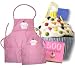 Mother Daughter Matching Cupcake Cooking Apron Gift Set