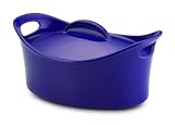 Rachael Ray Stoneware 4-Quart Covered Bubble & Brown Casserole 