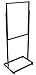 Heavy Duty Black Metal Rectangle Tube Floor Standing Bulletin Holder Poster Sign Stand for 22 x 28 Inch Insert
