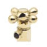 California Faucets 1 2 quot Ips Toilet Supply Kit Cross Handle Black Nickel PVD 9802 AX BN
