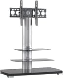 SANUS SYSTEM Flat Panel TV Stand Platinum Furniture ( Black )