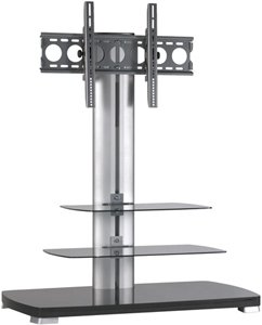 SANUS SYSTEM Flat Panel TV Stand Platinum Furniture ( Black )