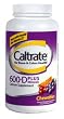 Caltrate 600 Plus Calcium Supplement Chewables, With Vitamin D & Minerals - 90 Ea