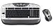 A4Tech KB-26B5RP Tastatur schnurlos 105 Tasten MS W98 D +Wireless Optical Office Mouse Silber