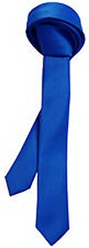 William Design Polyester Mens 1.5" wide skinny Neck Tie only wedding royal blue wd-14798