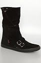 Sugar The Ozzie Suedette Shoe in Black,Shoes for Women