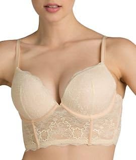 Marseilles Longline Push-Up Bra, Ivory (40DD)