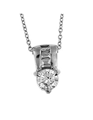 0.70 CT .950 PLATINUM DIAMOND PENDANT