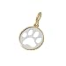 Bark Avenue Jewelers- Cut Out Paw Print Pendant 14 Karat Two Tone Gold - Small