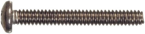 The Hillman Group 3298 8-32 x 1/2 Stainless Pan Head Phillips Machine Screw, 30-Pack