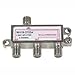 InstallerParts 3Way 2.5GHz Satellite Splitter DC Power Pass