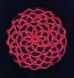 Hibiscus Hair Net Crocheted Hair Bun Cover- LARGE