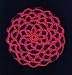 Hibiscus Hair Net Crocheted Hair Bun Cover- LARGE