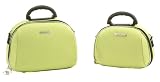 Rockland Luca Vergani 2-Piece Cosmetic Case Set - Lime