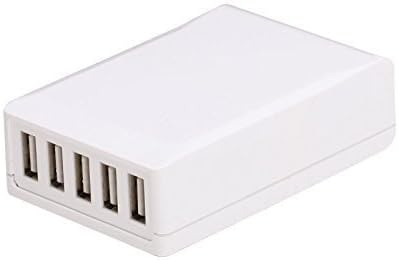 GBB Smart 5-Port USB Charging Converter Standard Wall Charger, Power Adapter for iPhone 6 6 plus 5S 5C 5 4S 4; iPads; Samsung Galaxy S5 S4 S3 S2; Note 3 2; Samsung Galaxy Tabs; Motorola Droid Razr Maxx; HTC One X V S; New HTC One (M8); Nexus etc