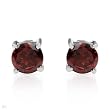 Stud Earrings With 2.20ctw Genuine Garnets Beautifully Crafted in 925 Sterling silver