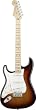 Fender American Standard Stratocaster&reg; Left Handed Electric Guitar, 3 Tone Sunburst, Maple Fretboard