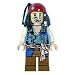 LEGO Pirates of the Caribean Jack Sparrow Minifigure Clock