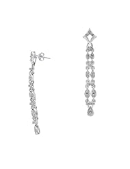 10k White Gold 1/4cttw, H-I Color, I1-I2 Clarity, Diamond Earrings