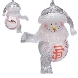 San Francisco Giants MLB Home Run Snowman Ornament (3