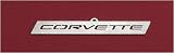 Corvette Art: C5 Script Brushed Metal Ornament