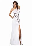 Jovani 159778, One Shoulder Formal Dress with Slit