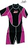 Pink/back Shorty Female Wetsuit Size 2x Large, 3 Mm #8814 Pink