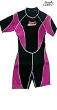Pink/back Shorty Female Wetsuit Size 2x Large, 3 Mm #8814 Pink