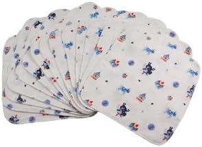 OsoCozy Printed Flannel Wipes - Castle 15 PK