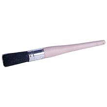 Weiler 15/16" Thickness, 2-1/2" Bristle Length, #8 Size, Black China Bristles, Chisel Trim, Professional Oval Sash Brush With Plain Foam Handle
