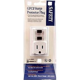 Coleman Cable #02800 GFCI Surge Protect Plug by Coleman