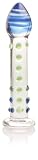 31LhhQWblZL. SL160  Don Wand Fat Head Glass Pleasure Wand, Nubby, Blue and Green